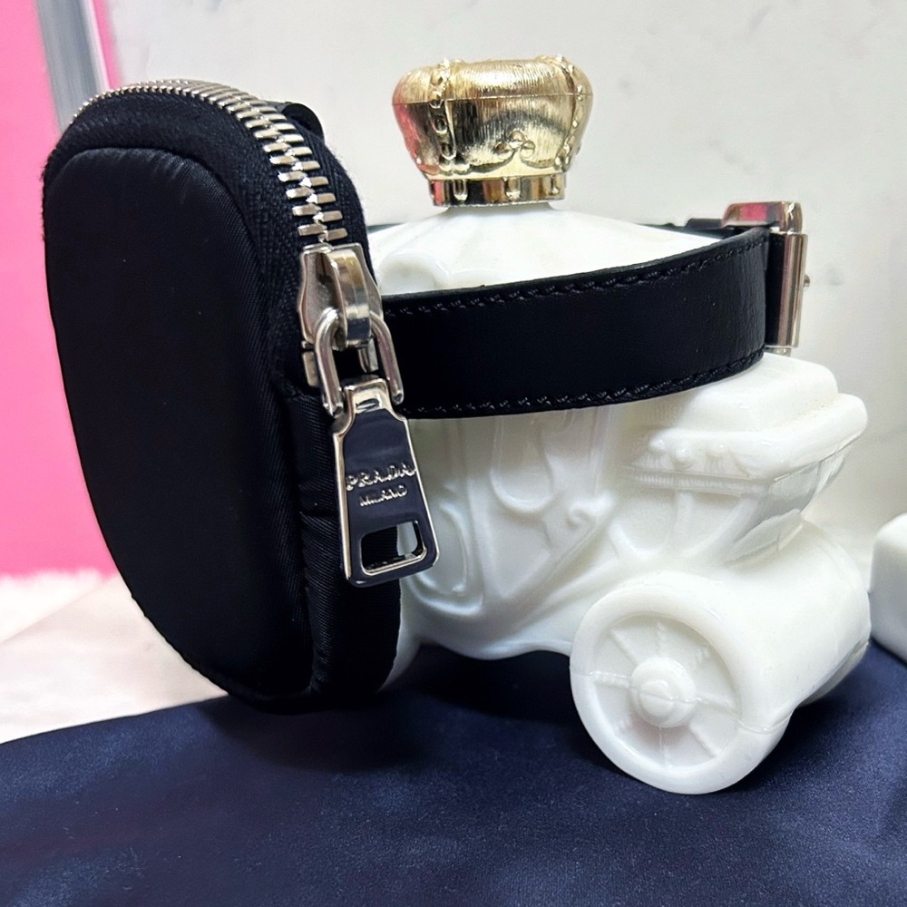 Authentic Prada Black Tessuto Mini Ankle Pouch / Bag - Picture 2 of 12